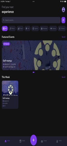 Evenjure: Find & Create Events Screenshot 1 of 5