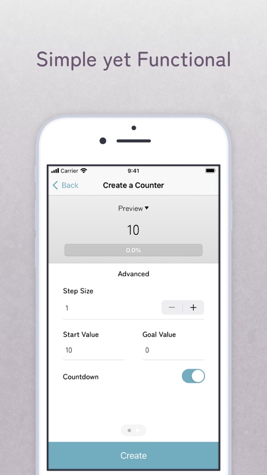 #1. Colory Tally Counter (iOS) 由: Hikari Mano