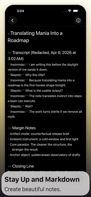 Nocturnum: Markdown Notes screenshot 2