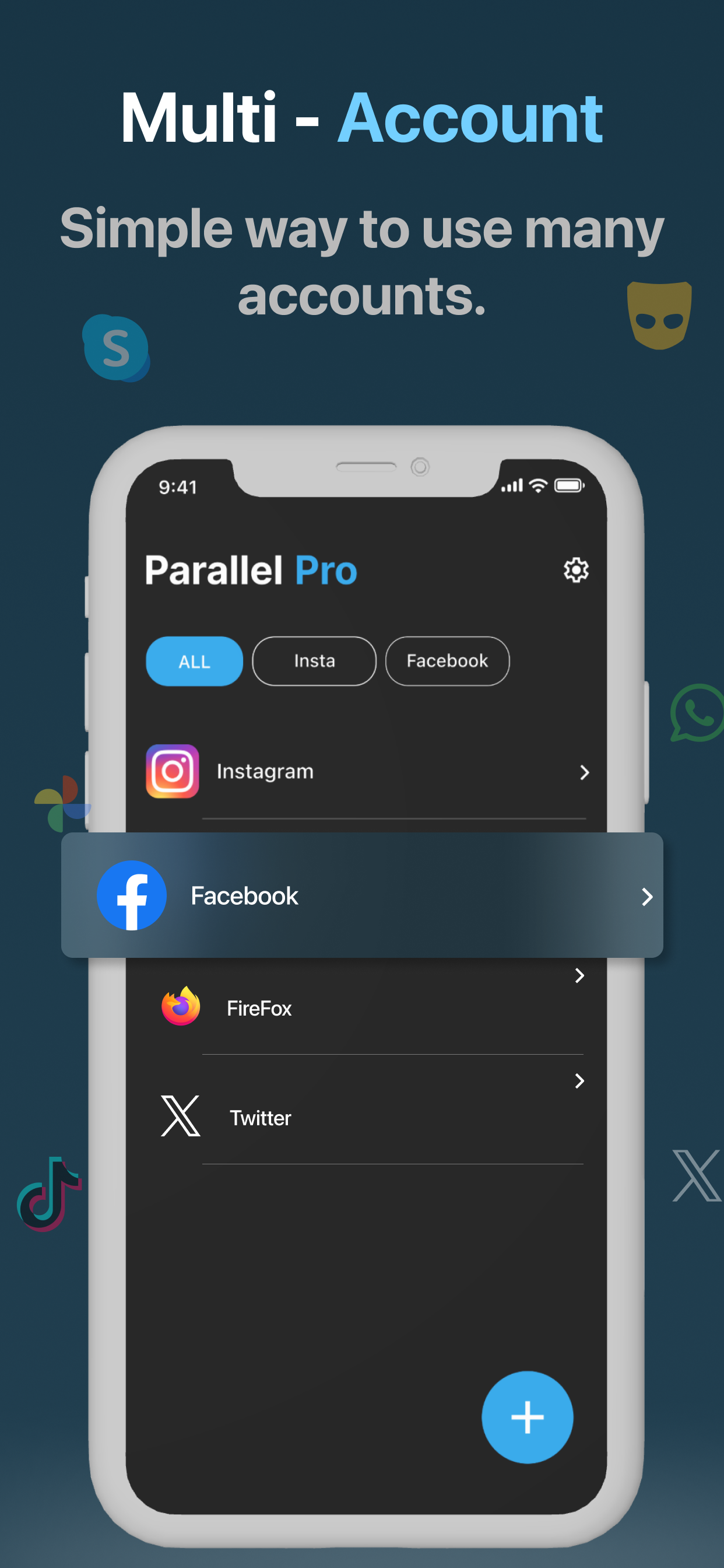 Dual Space - Multi Accounts.