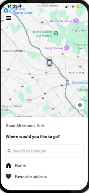 Blackbook - Request a ride screenshot 3