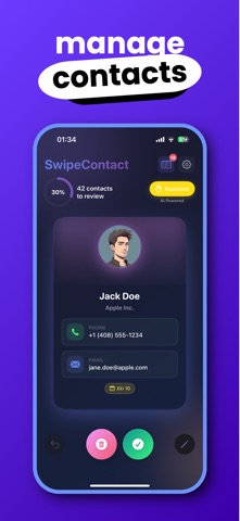 SwipeContact: AI Cleaner Screenshot 3 of 7