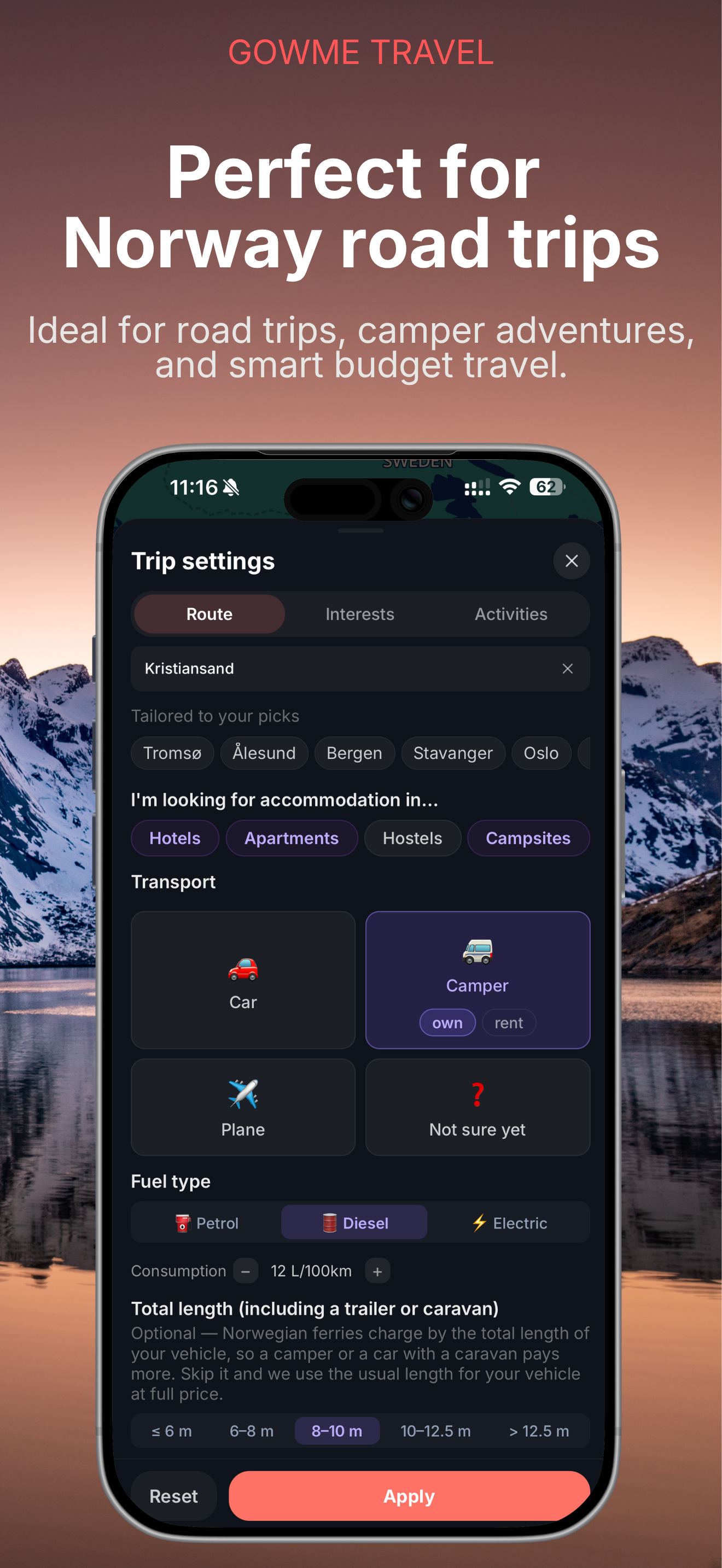 Gowme - Norway Travel Planner screenshot 8