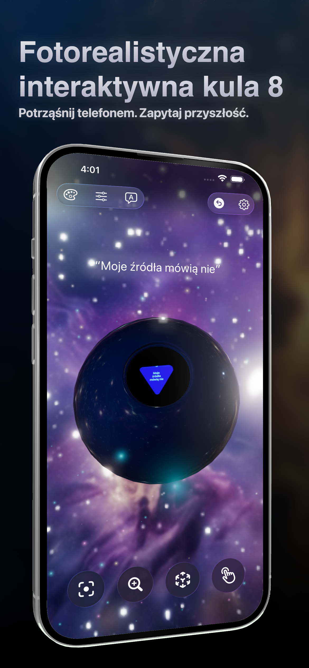 Magic 8 Ball app screenshot 1