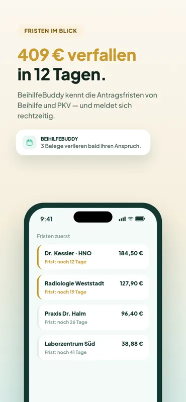 BeihilfeBuddy - Beihilfe & PKV screenshot 4 of 6