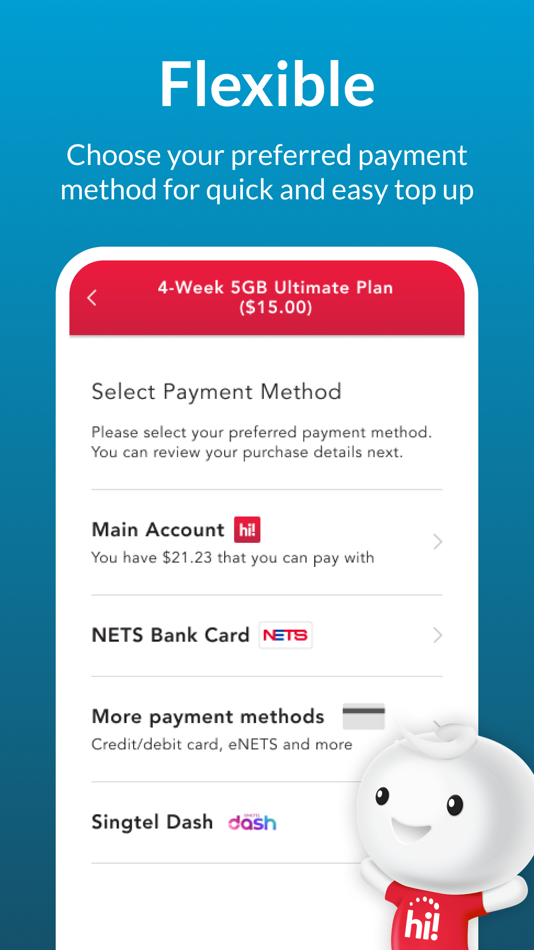 #4. Singtel Prepaid hi!App (iOS) 由: Singtel Idea Factory Pte Ltd