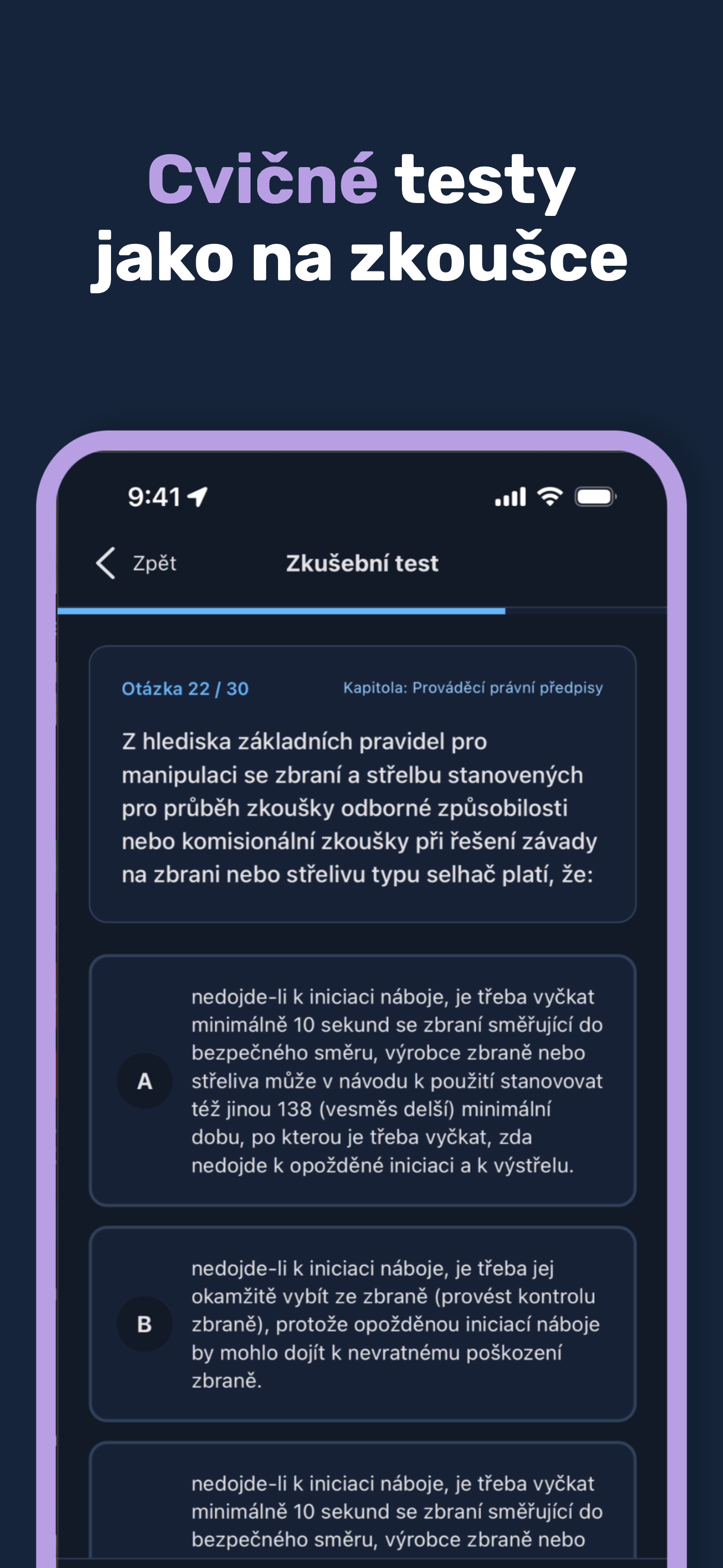 Zbrojní průkaz - Testy 2026