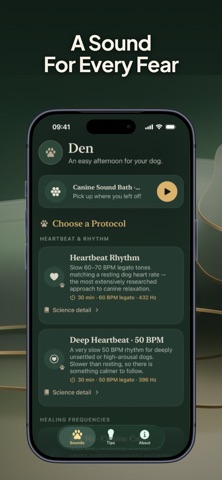 Den: Calm Sounds for Dogs app screenshot 2