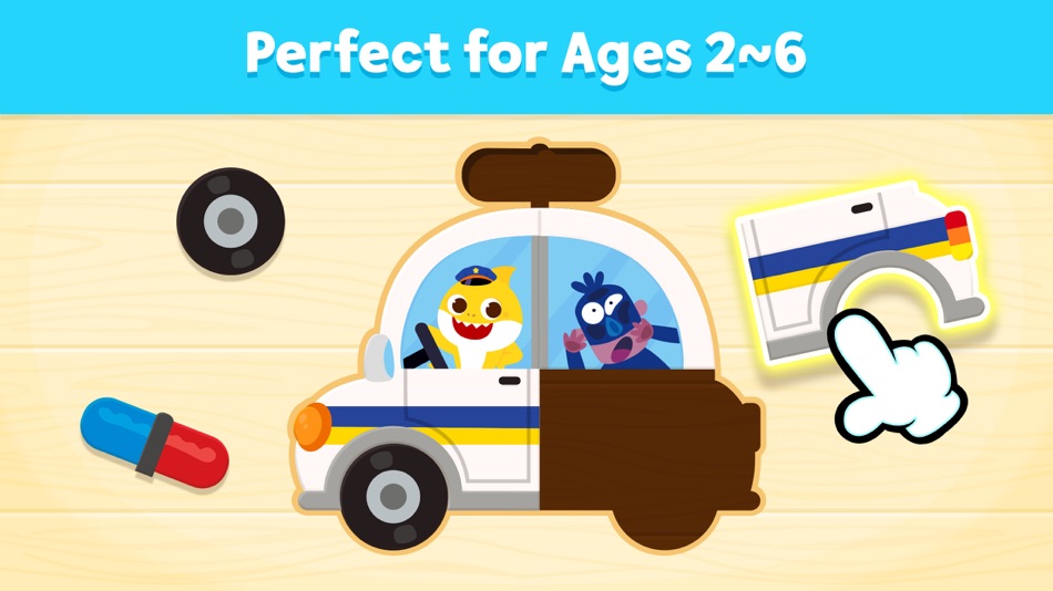 #5. Baby Shark Jigsaw Puzzle Fun (iOS) By: The Pinkfong Company, Inc.