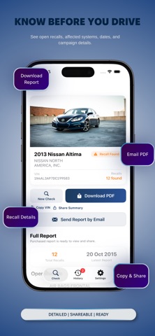 VIN Recall Check: Car Safety screenshot