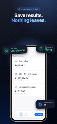 Financial Calculator: Mortgage iPhone screenshot