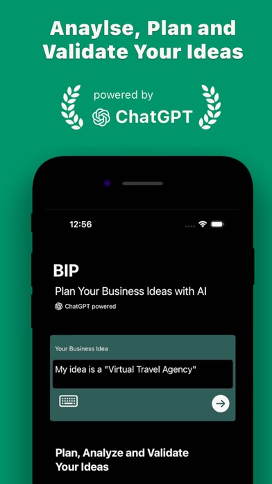BIP: Business Plan Idea Screenshot