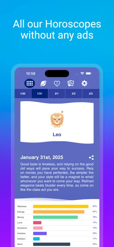 Horoscope $: Ad-Free Astrology screenshot 1 of 8