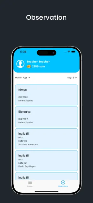 Gennis Teacher app screenshot 2