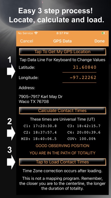 Screenshot 4 of Solar Eclipse Timer App