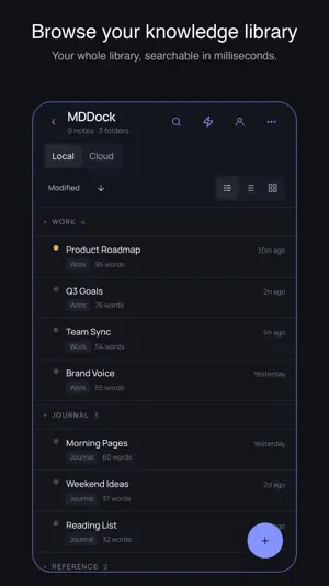 MDDock screenshot 2