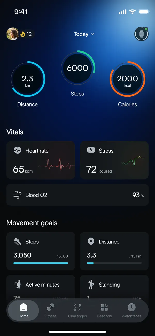 Screenshot #1 pour NoiseFit: Health & Fitness