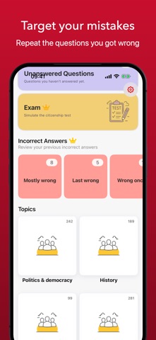 Swiss Citizenship Test iPhone screenshot
