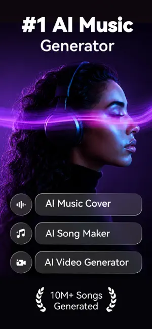 SingUp: AI Music Generator iPhone screenshot 1