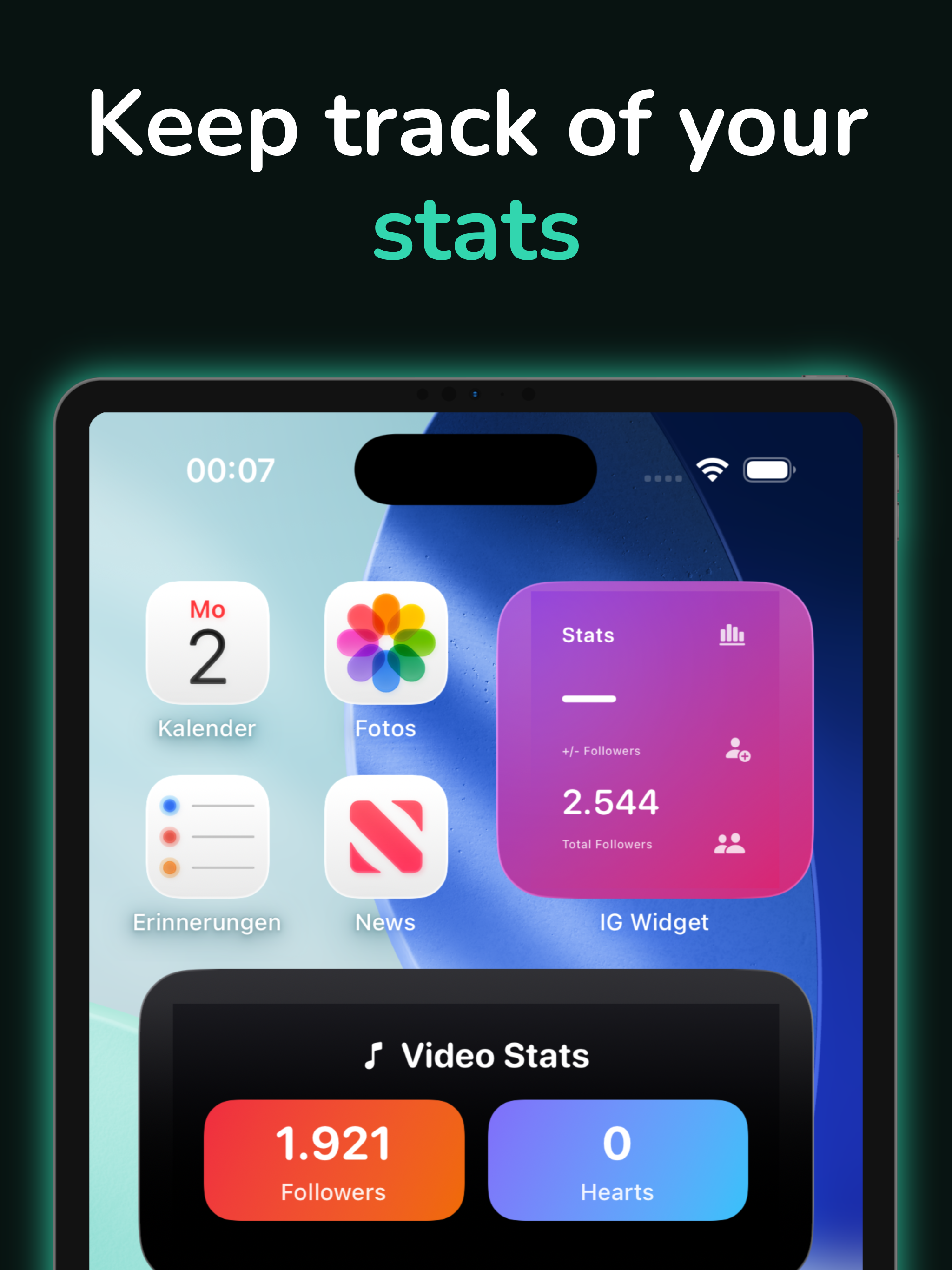 Social Widget - Stats Tracker