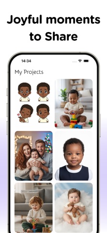 AI Baby Future Face Generator+ iPhone screenshot