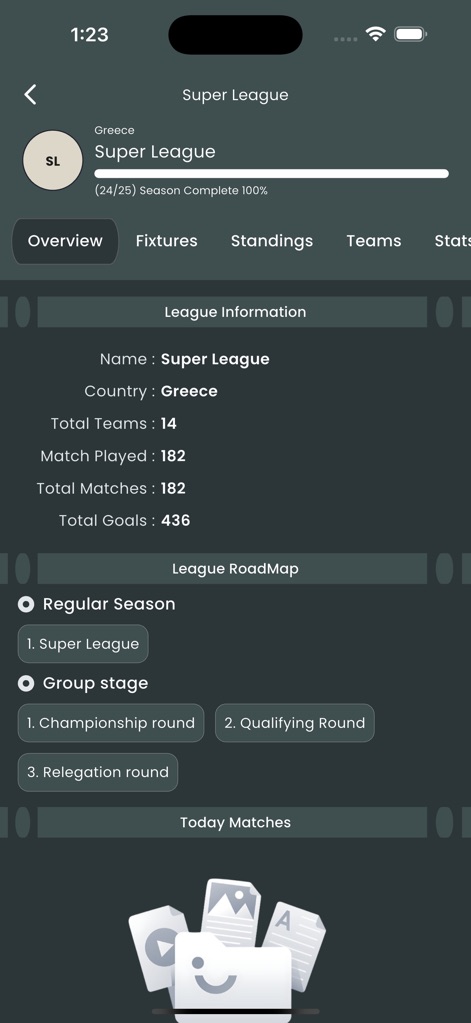 KUKI Football - Detaillierte Informationen zur Liga, wie 'Total Teams: 14' und die 'Regular Season'-Phasen, bieten umfassende Einblicke.