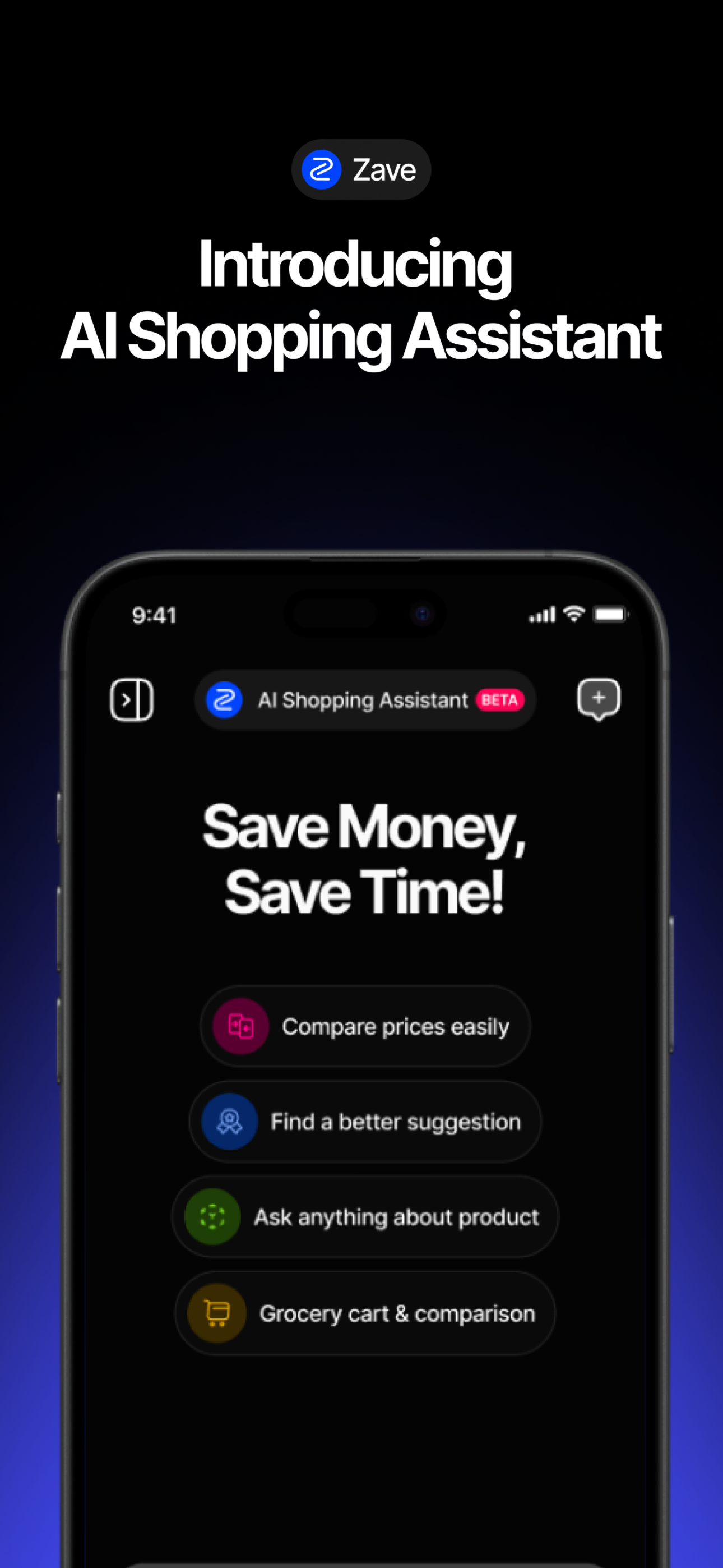 Zave: AI Shopping Assistant