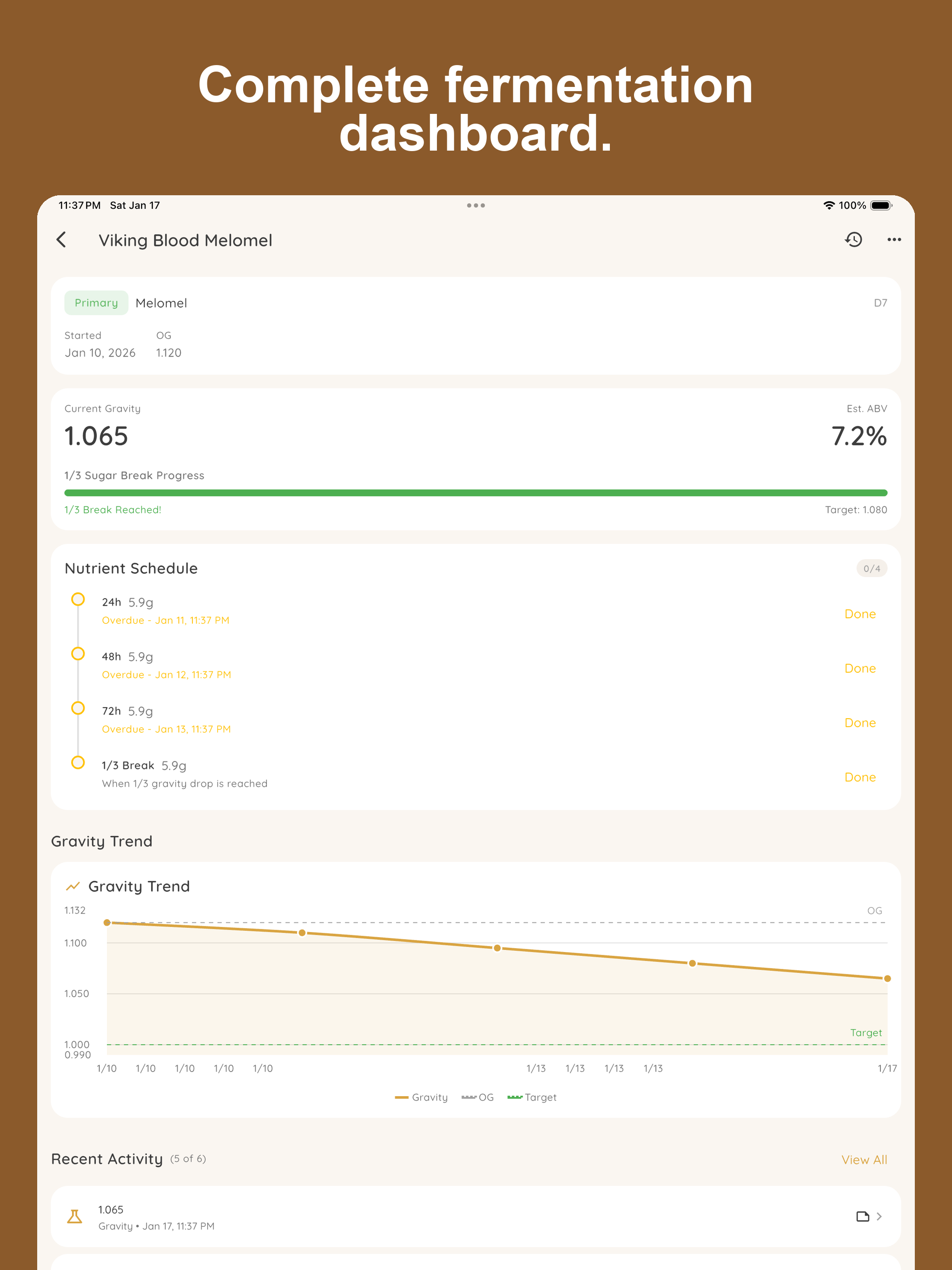 Mead Maker: Honey Wine Tracker