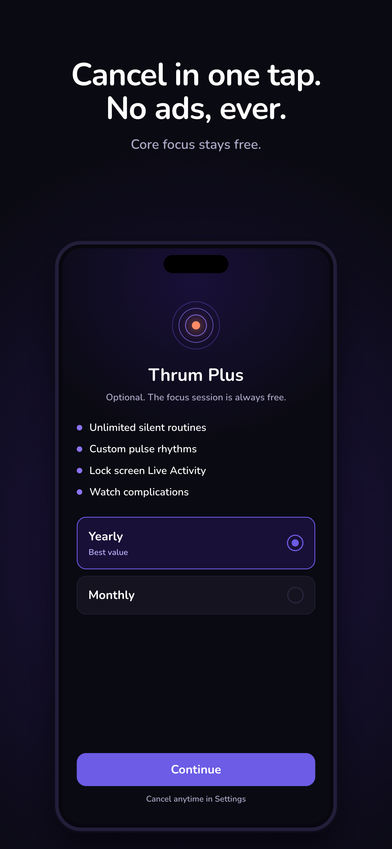 Thrum: ADHD Focus Timer screenshot 5