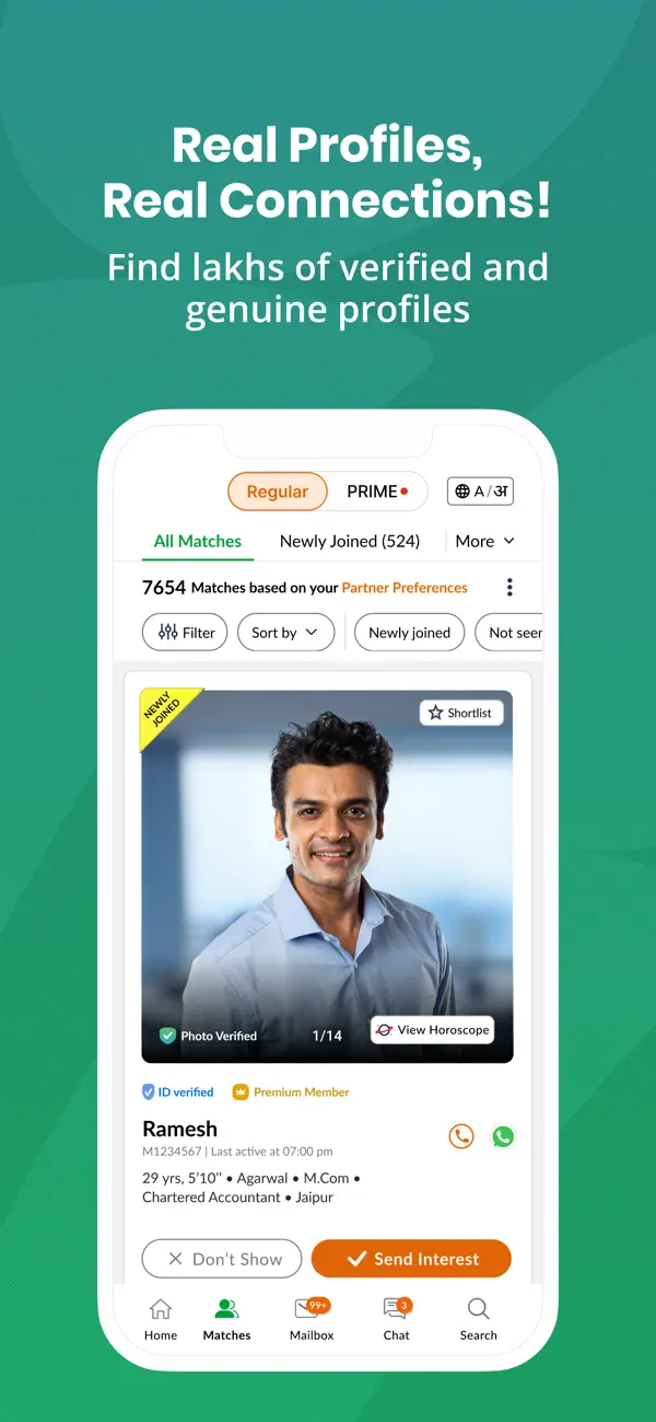 Screenshot #2 pour Marwadi Matrimony®- Shaadi app
