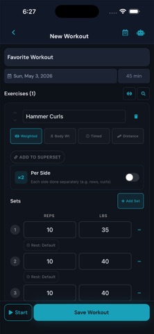 MaximumFit: Home Gym Tracker screenshot