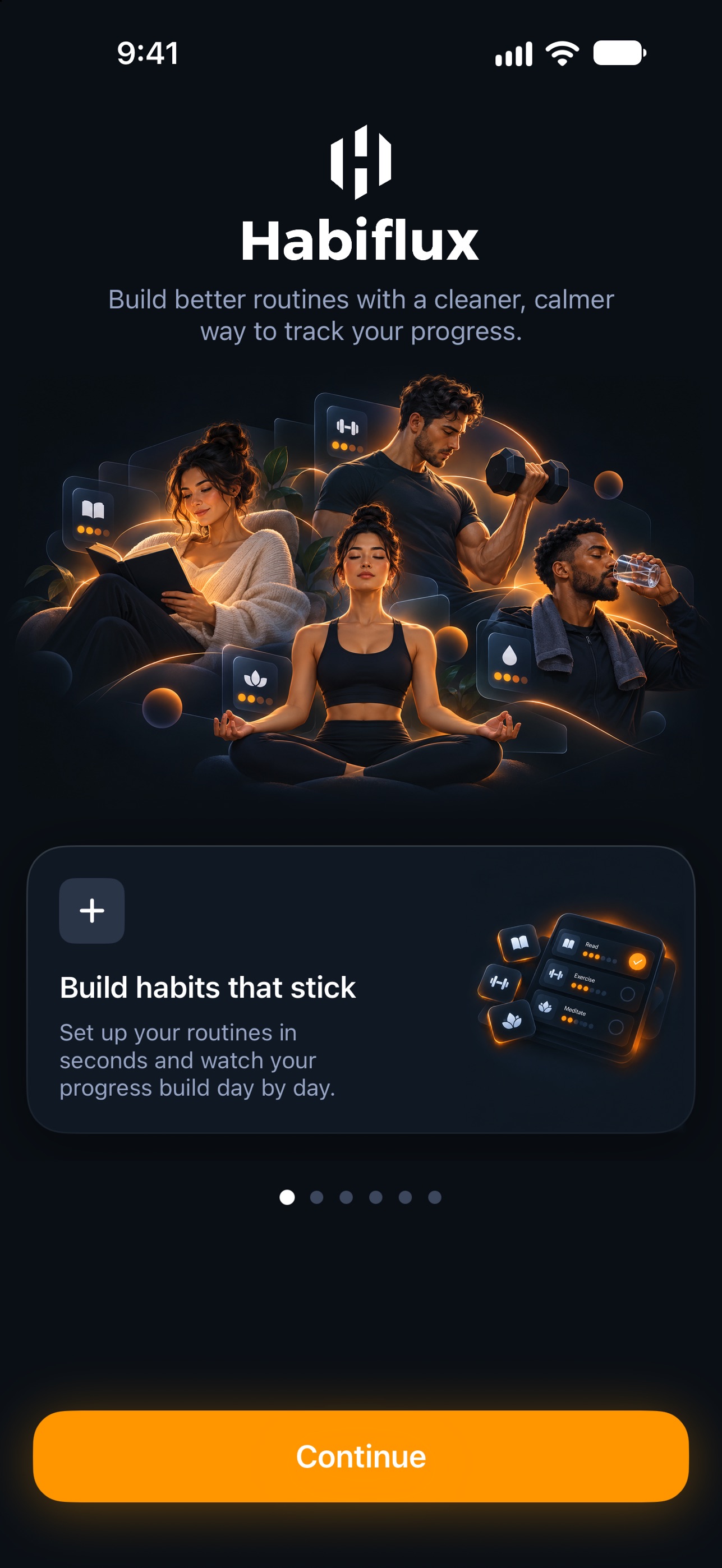 Screenshot 1 of Habiflux: Habit Tracker