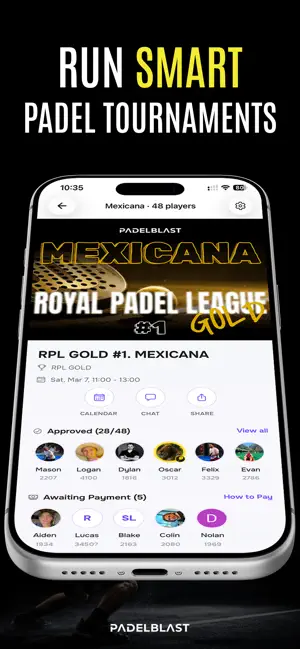 PADELBLAST – Padel tournaments screenshot 1