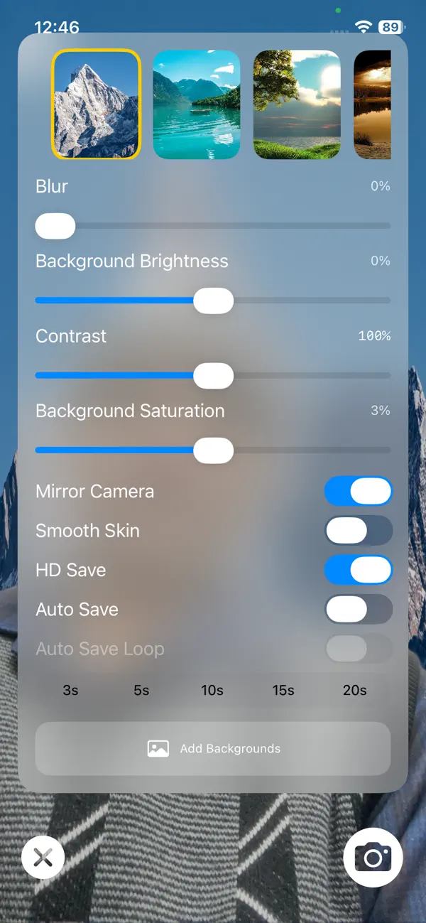 Screenshot #2 pour Live Camera BG