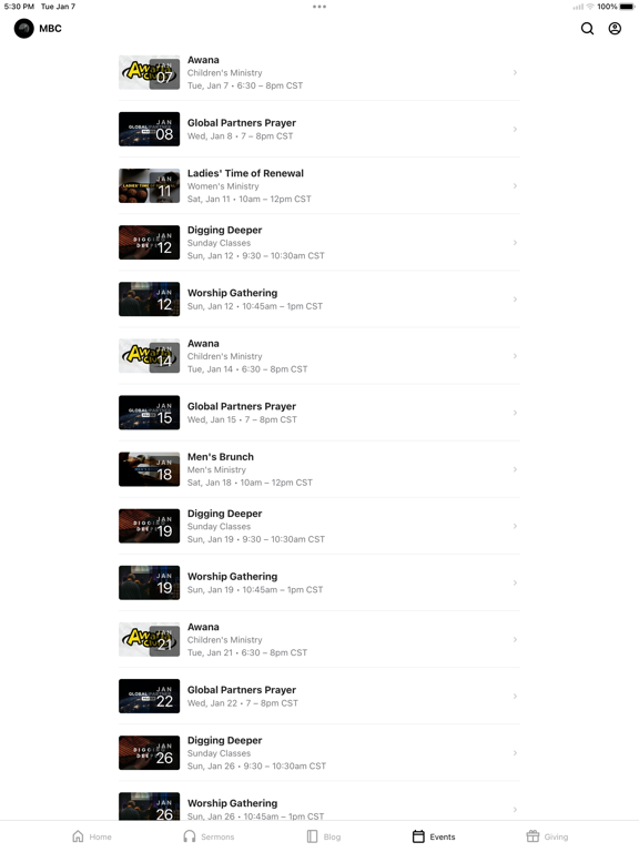 Midwest Bible Church iPad screenshot 4 - Lifestyle app