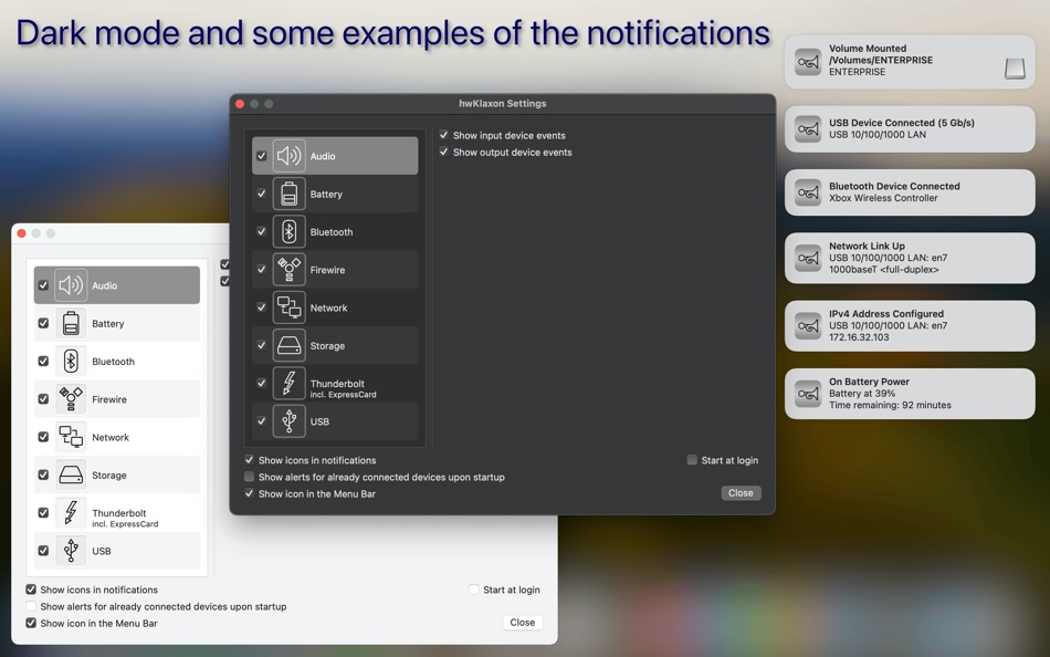 #2. hwKlaxon (macOS) 由: Jozsef Czompo