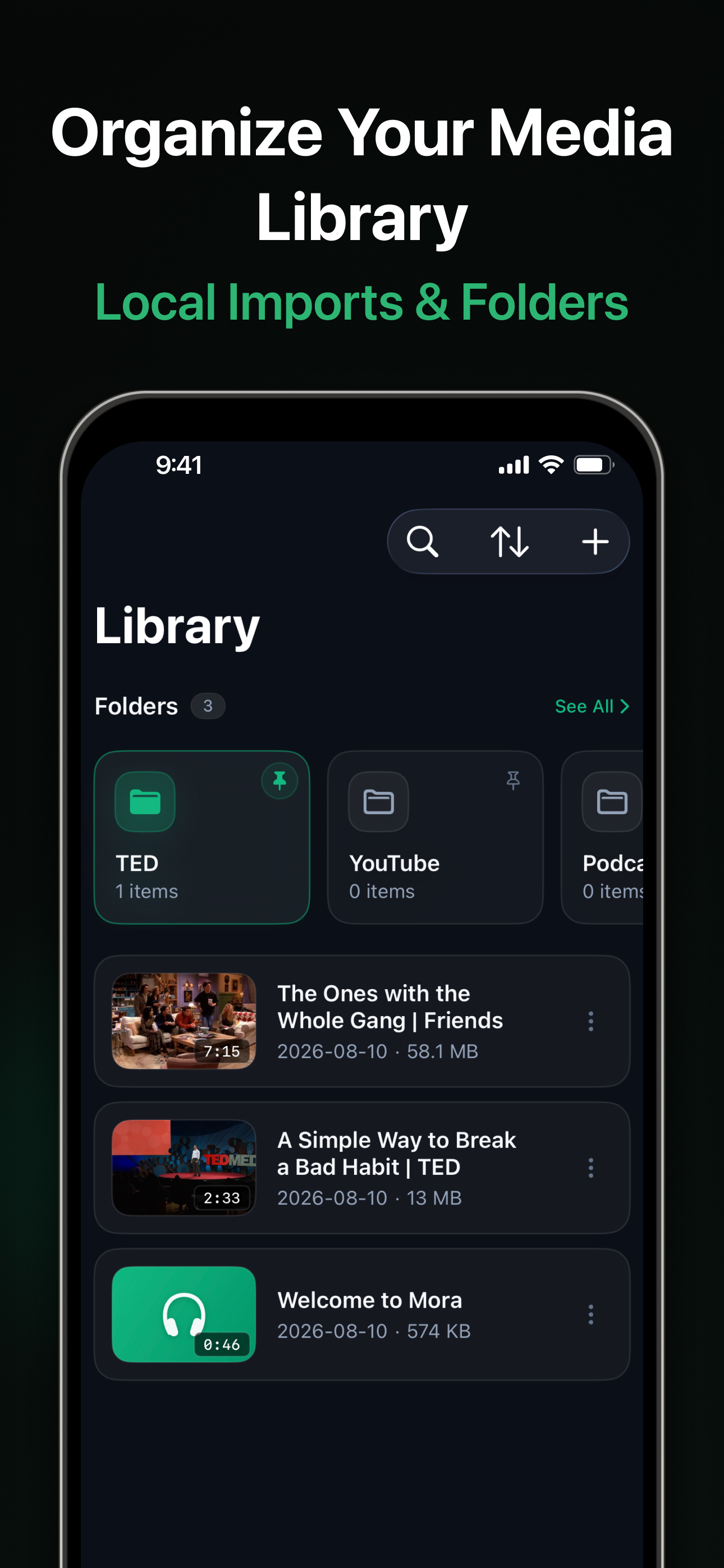 Mora - Video Language Learning screenshot 5