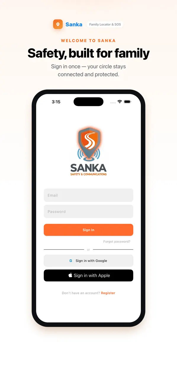 Screenshot #1 pour Sanka: Family Locator & SOS