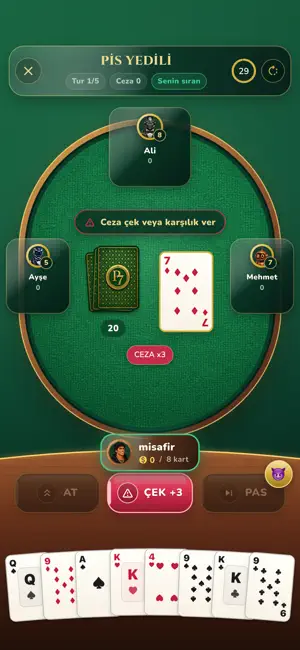 Pis Yedili: Online screenshot 1