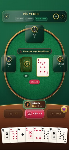 Pis Yedili: Online screenshot 1