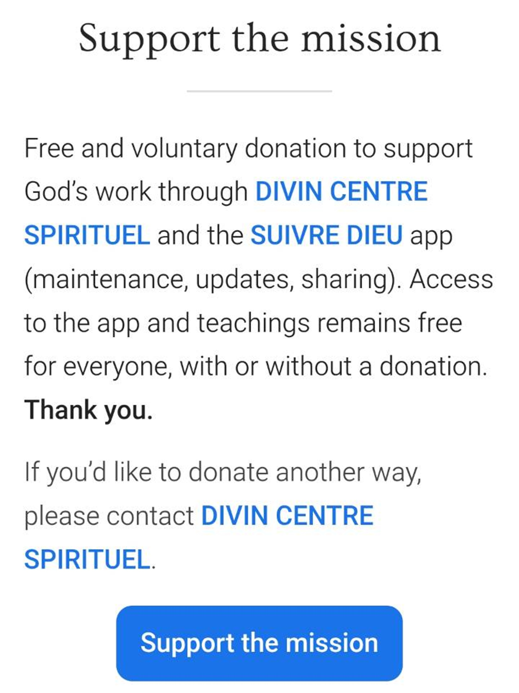 SUIVRE DIEU