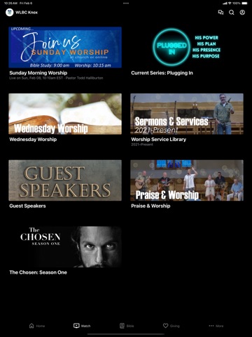 WLBC Knoxville iPad screenshot