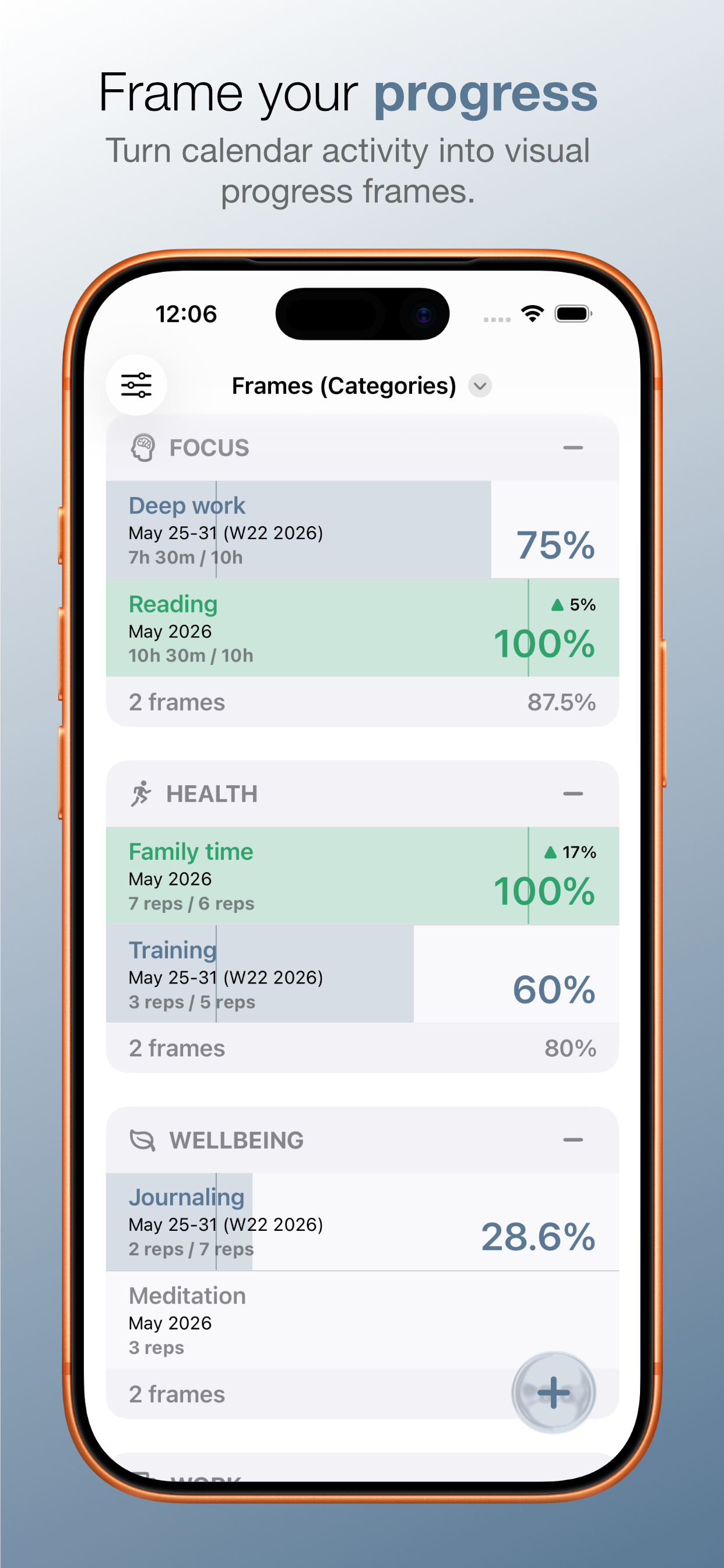 Enframe - Calendar insights screenshot 2