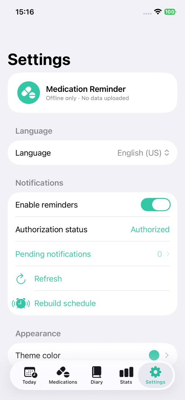 iPhone screenshot
