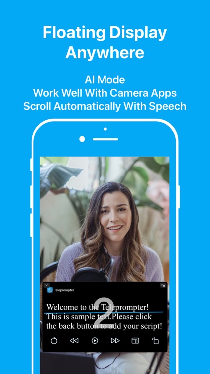 Teleprompter: Floating Notes