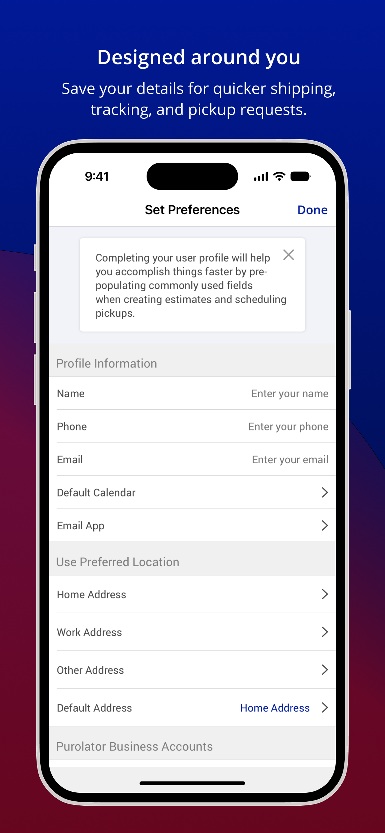 Purolator screenshot 4