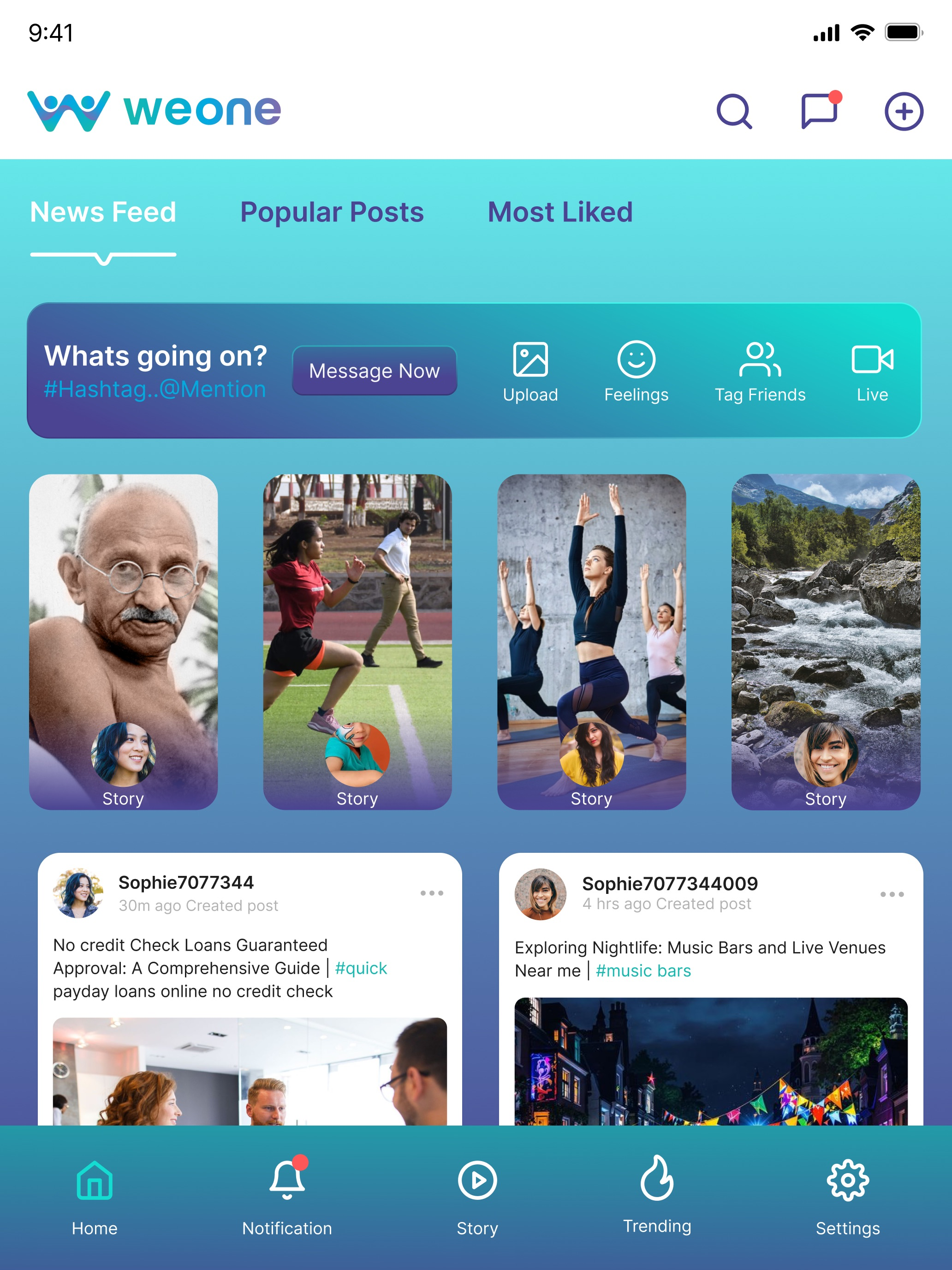 Weone Social screenshot 7