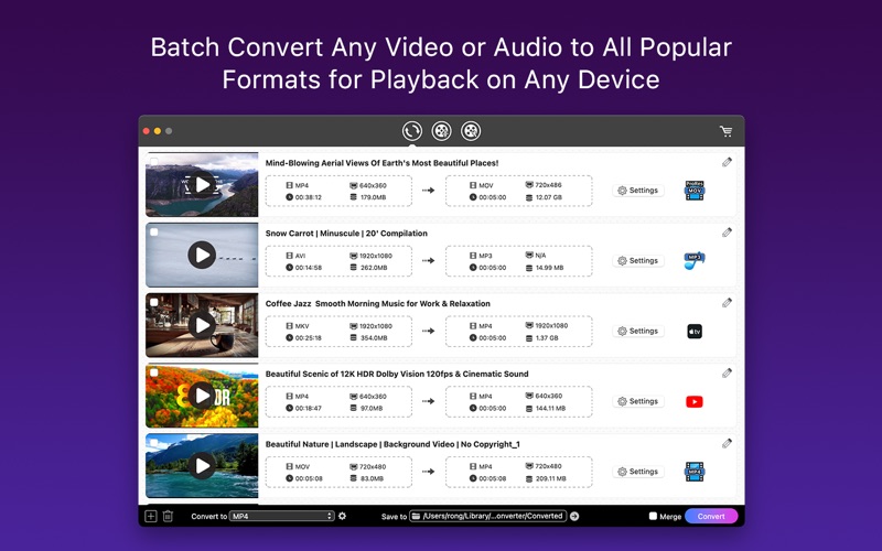 Screenshot #1 pour iFunia Video-Converter