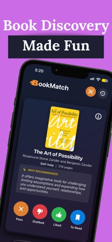 BookMatch: Book Recommender iPhone screenshot 2