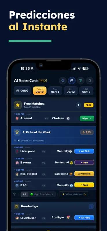 Predicciones Fútbol IA screenshot 2 of 6